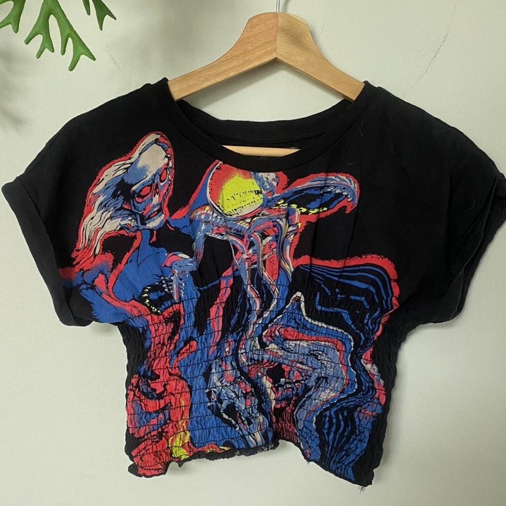 Cropped skeleton top from urban outfitters